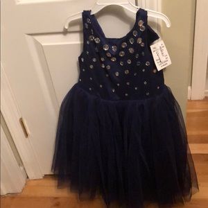 Girls navy dress NWT size 8